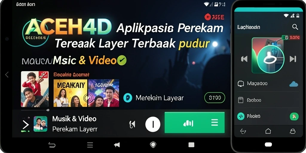 Tampilan antarmuka aplikasi ACEH4D untuk perekaman layar.