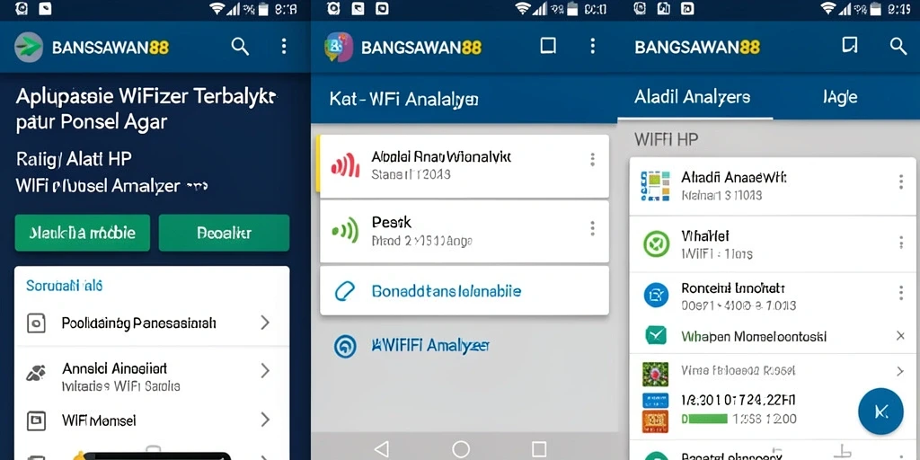 Tangkapan layar utama BANGSAWAN88 dengan fitur analisis WiFi yang informatif.