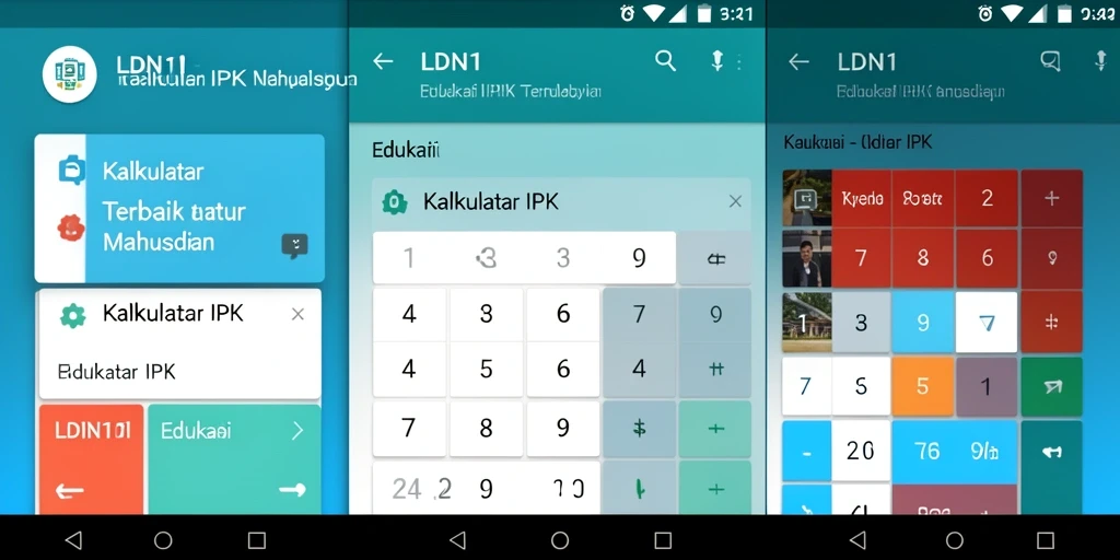 Antarmuka LDN11 yang menarik dan fungsional untuk kalkulasi IPK.