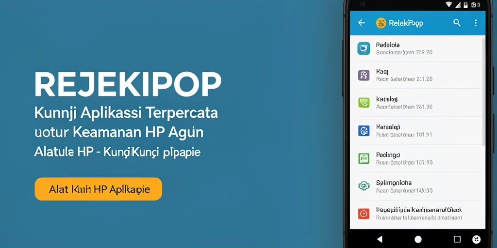 Antarmuka REJEKIPOP yang sederhana dan efektif untuk kunci aplikasi.