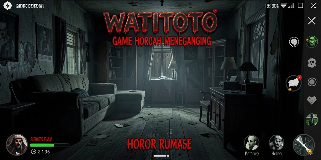 Tampilan mencekam dari antarmuka game WATITOTO yang menakutkan.